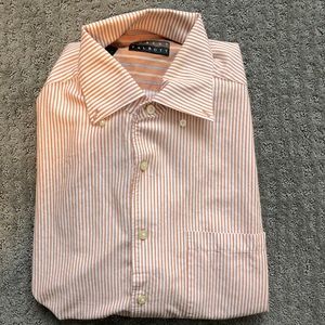 Robert Talbott Orange & White Dress Shirt